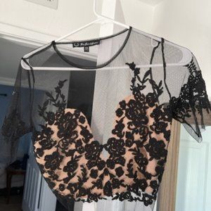 For Love & Lemons Women's Lace Crop Top